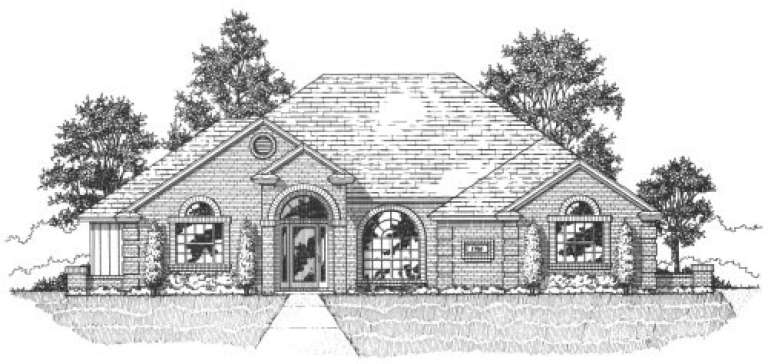 Ranch House Plan #4766-00033 Elevation Photo