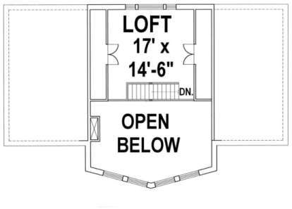 Loft Floor for House Plan #039-00145