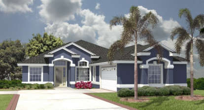 Florida House Plan #4766-00036 Elevation Photo