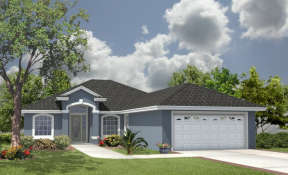 Florida House Plan #4766-00036 Elevation Photo