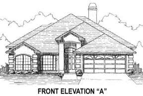 Ranch House Plan #4766-00038 Elevation Photo