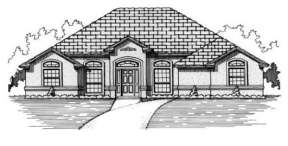 Ranch House Plan #4766-00041 Elevation Photo