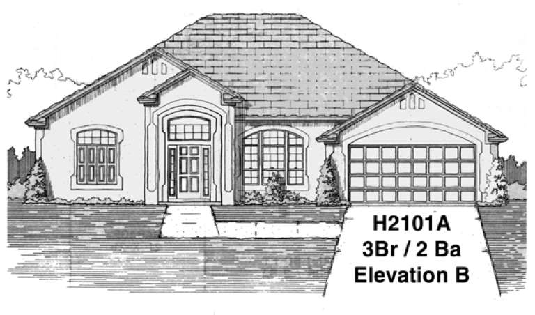 Florida House Plan #4766-00043 Elevation Photo