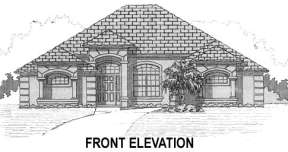 Ranch House Plan #4766-00044 Elevation Photo