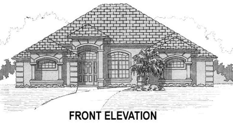 Ranch House Plan #4766-00044 Elevation Photo