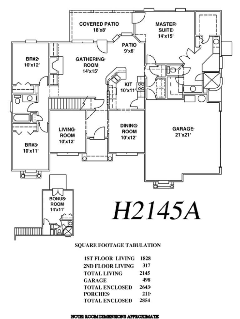 House Plan House Plan #14020 Drawing 1