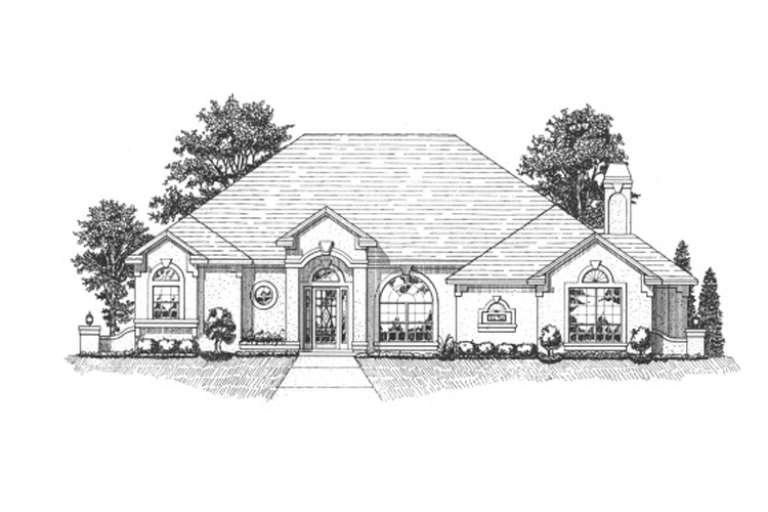 Ranch House Plan #4766-00046 Elevation Photo