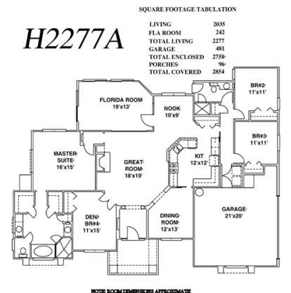 Floorplan1 for House Plan #4766-00053