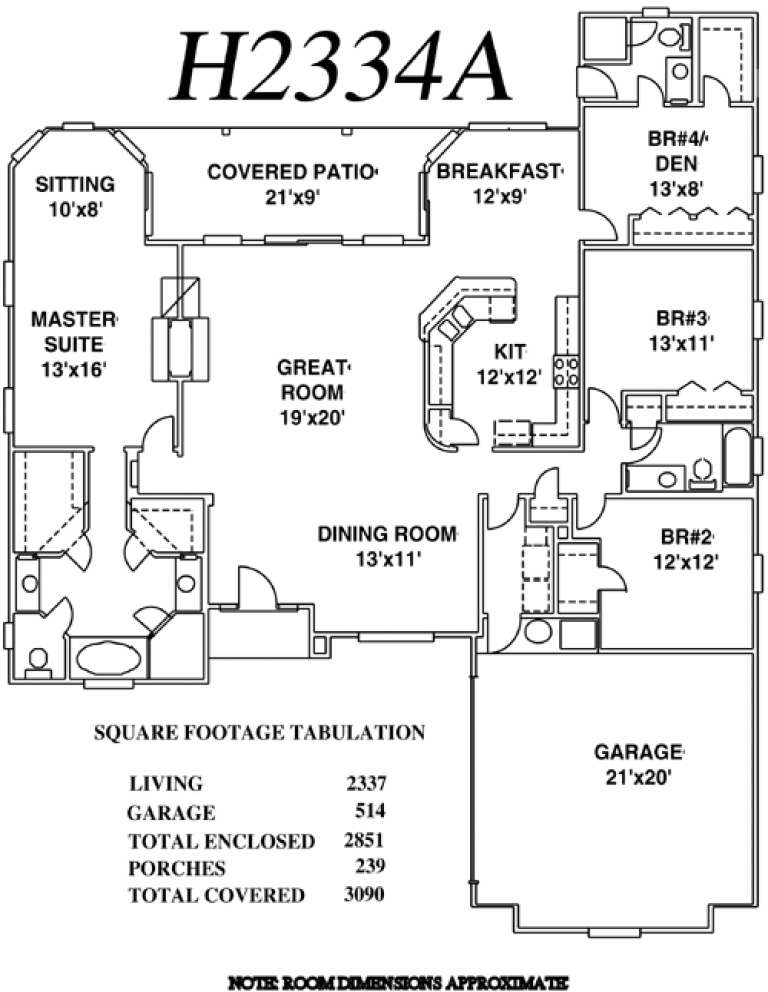 House Plan House Plan #14033 Drawing 1