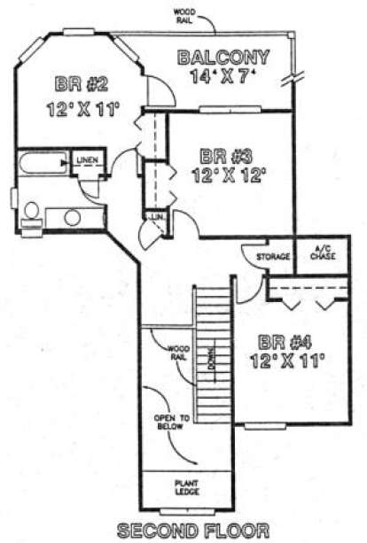 Floorplan 2 for House Plan #4766-00061