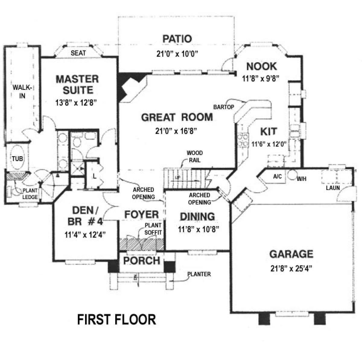 Floorplan 1 for House Plan #4766-00062