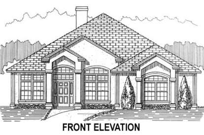 Mediterranean House Plan #4766-00063 Elevation Photo