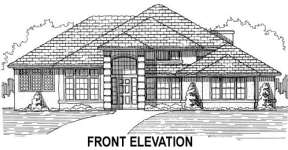 Ranch House Plan #4766-00065 Elevation Photo