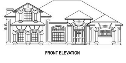 Ranch House Plan #4766-00067 Elevation Photo