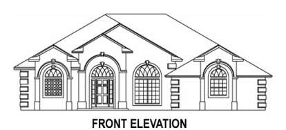 Ranch House Plan #4766-00070 Elevation Photo