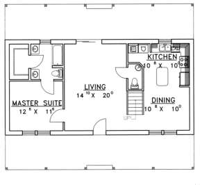 First Floor for House Plan #039-00148