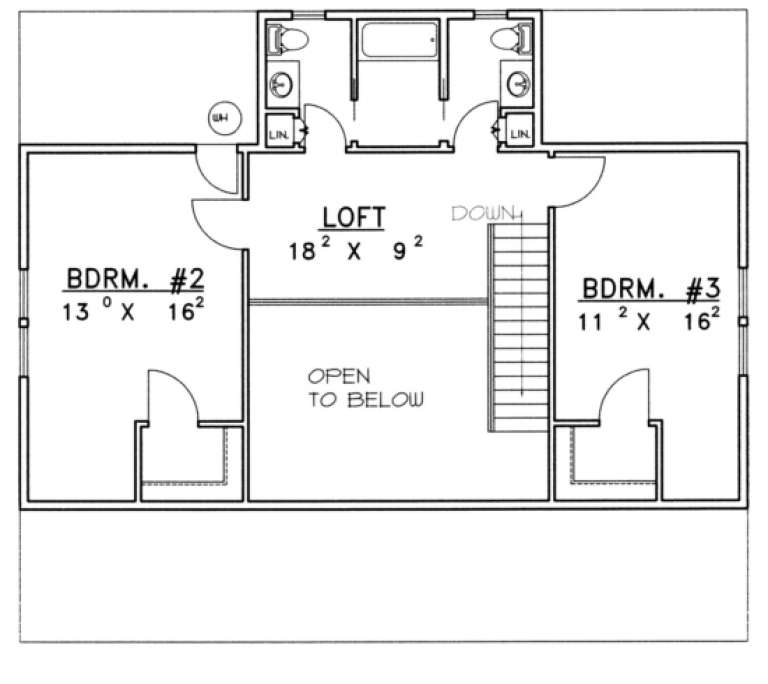 House Plan House Plan #1405 Drawing 2