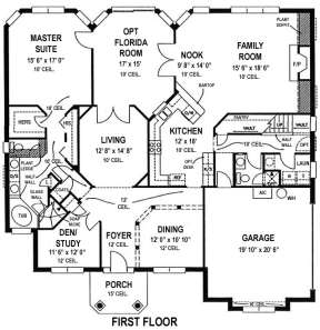 Floorplan 1 for House Plan #4766-00076