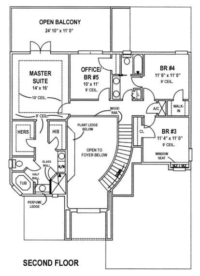 Floorplan 2 for House Plan #4766-00078