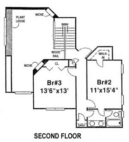 Floorplan 2 for House Plan #4766-00080