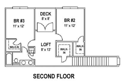 Floorplan 2 for House Plan #4766-00082