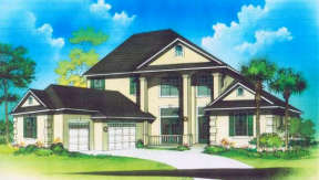 Luxury House Plan #4766-00088 Elevation Photo