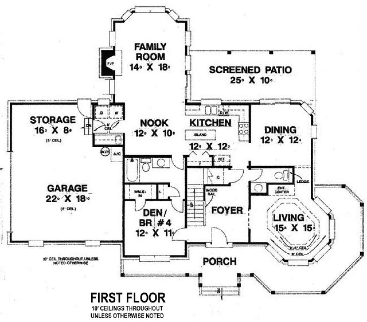Floorplan 1 for House Plan #4766-00089