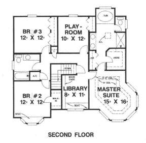 Floorplan 2 for House Plan #4766-00089