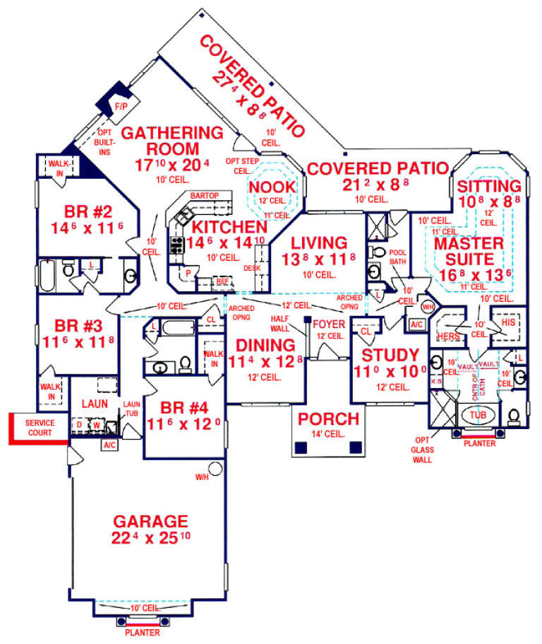 House Plan House Plan #14068 Drawing 1