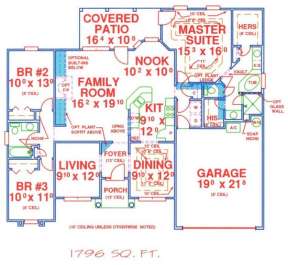 Floorplan 1 for House Plan #4766-00097