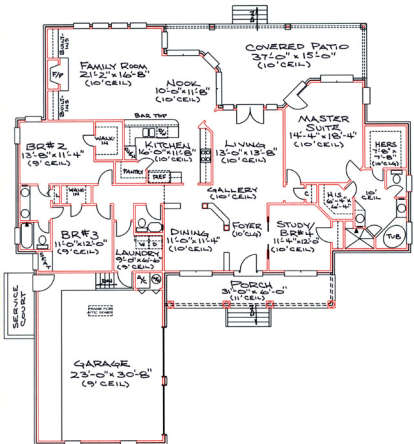 Floorplan1 for House Plan #4766-00102