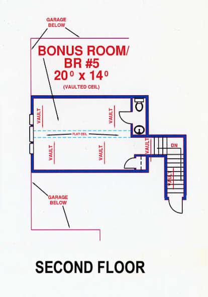 Floorplan 2 for House Plan #4766-00104
