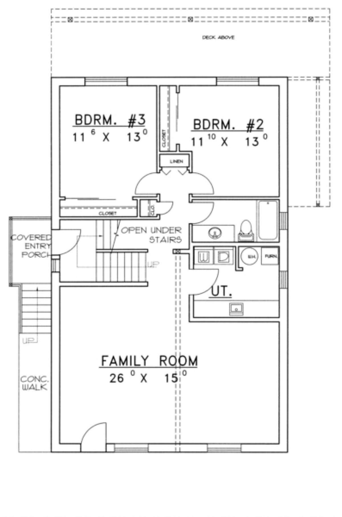 First Floor for House Plan #039-00149