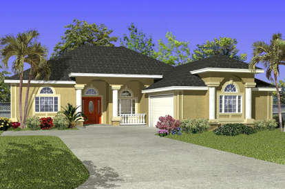 Florida House Plan #4766-00105 Elevation Photo