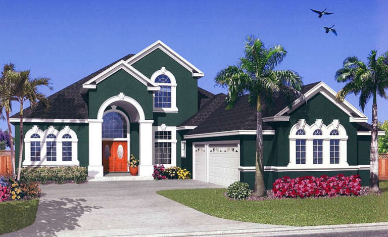 Florida House Plan #4766-00106 Elevation Photo