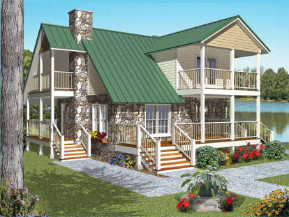 Mountain House Plan #4766-00107 Elevation Photo