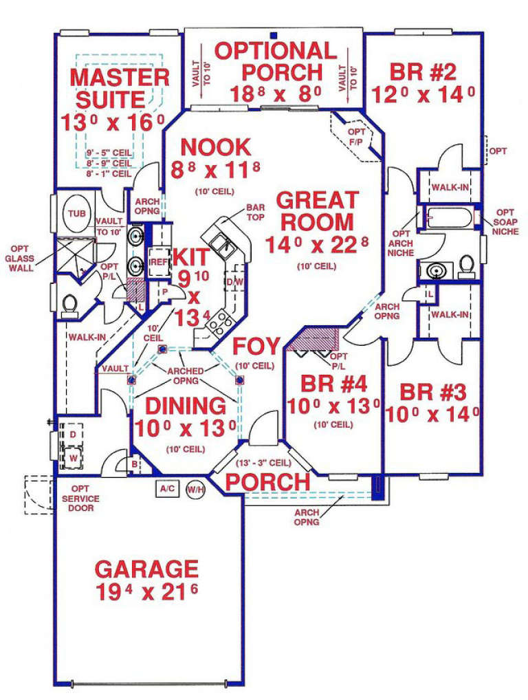 House Plan House Plan #14087 Drawing 1