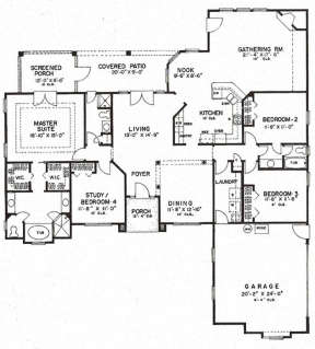 Floorplan 1 for House Plan #4766-00113