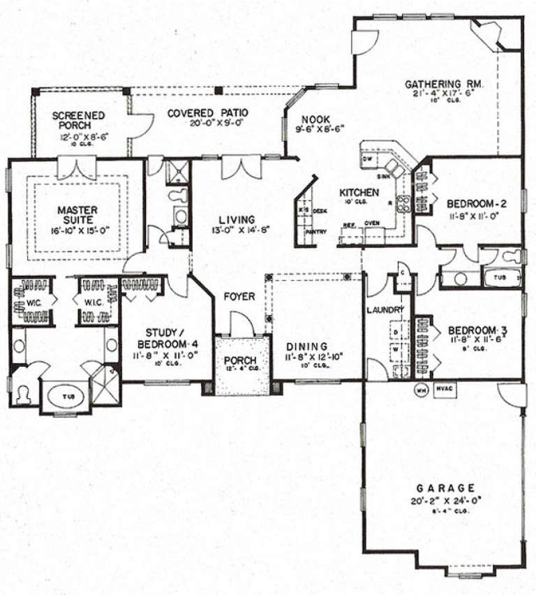 House Plan House Plan #14088 Drawing 1