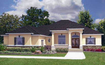 Mediterranean House Plan #4766-00114 Elevation Photo