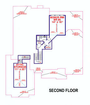 Floorplan 2 for House Plan #4766-00114