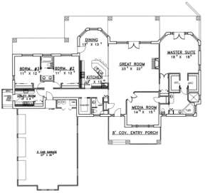 Floorplan for House Plan #039-00150