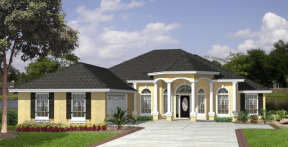 Florida House Plan #4766-00116 Elevation Photo