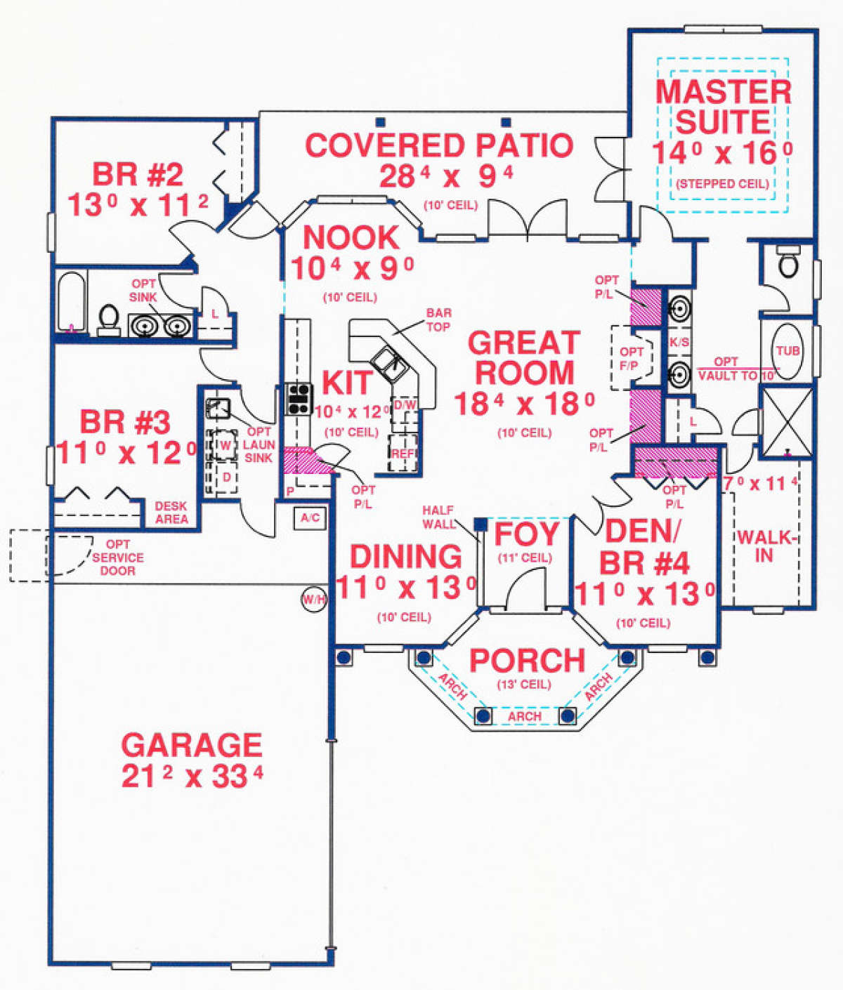 Floorplan 1 for House Plan #4766-00116