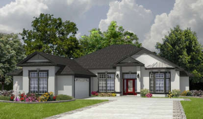 4 Bed, 2 Bath, 2071 Square Foot House Plan - #4766-00117