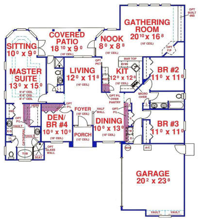 Floorplan1 for House Plan #4766-00118