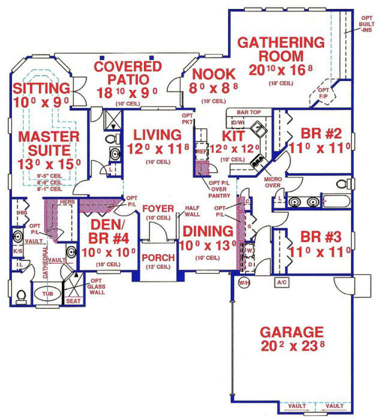 House Plan House Plan #14093 Drawing 1