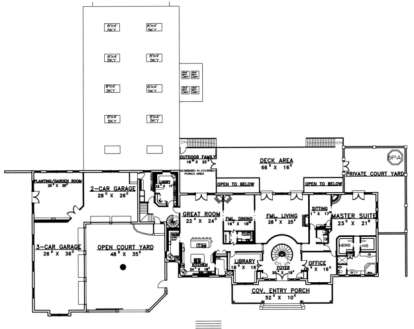 First Floor for House Plan #039-00151