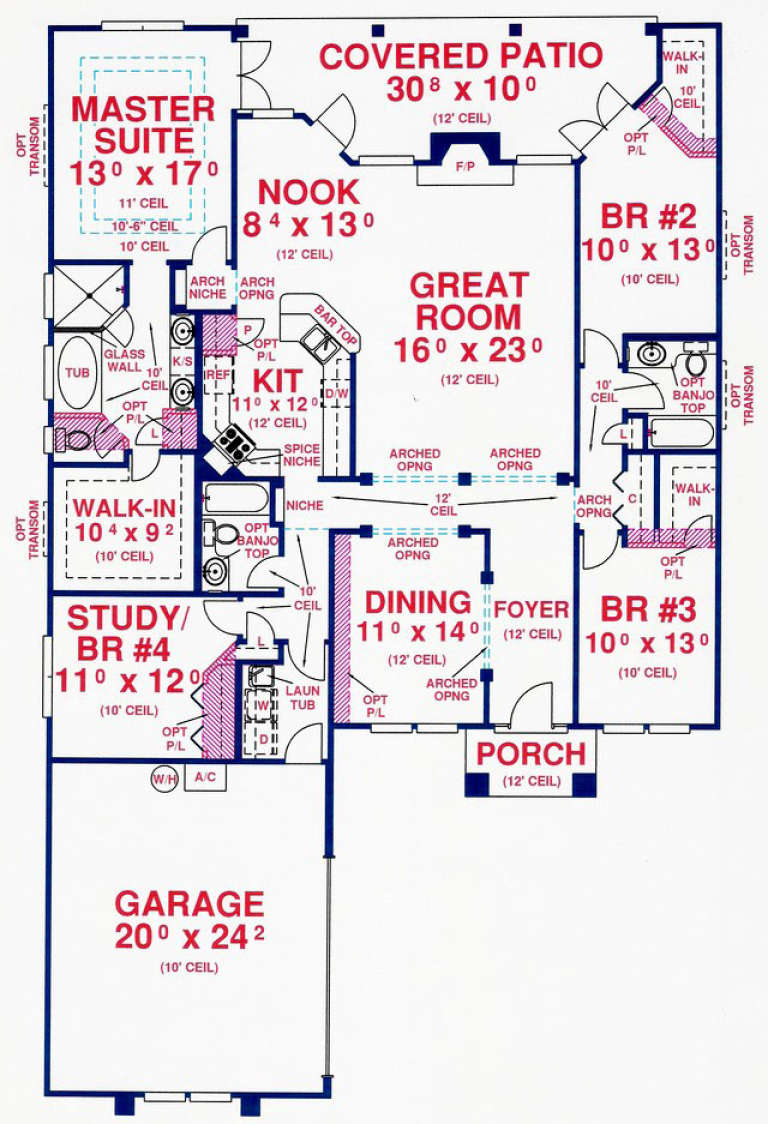 House Plan House Plan #14105 Drawing 1