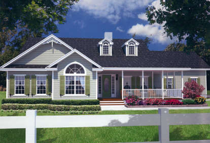 Country House Plan #4766-00132 Elevation Photo